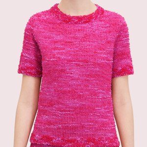 BEAUTIFUL Brand New Kate Spade XS Pink Tweed-look Sweater
